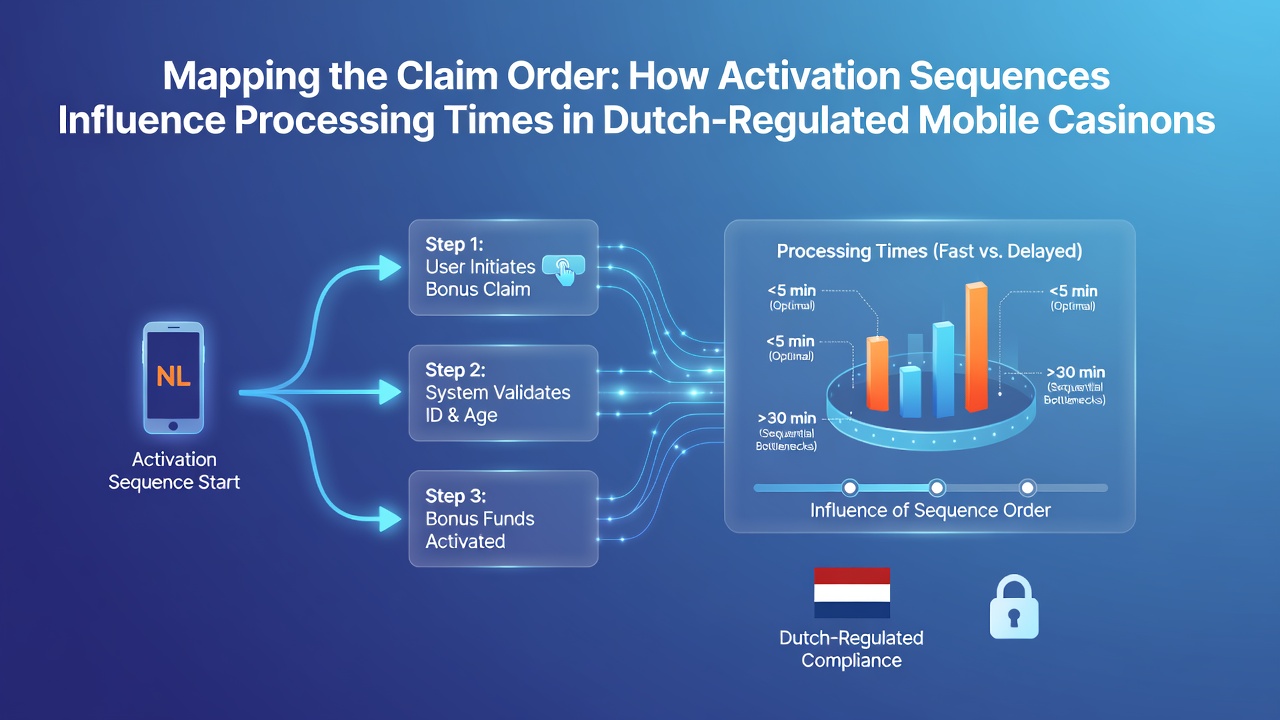 Diagram van claimvolgordes en activeringssequenties in mobiele casino systemen