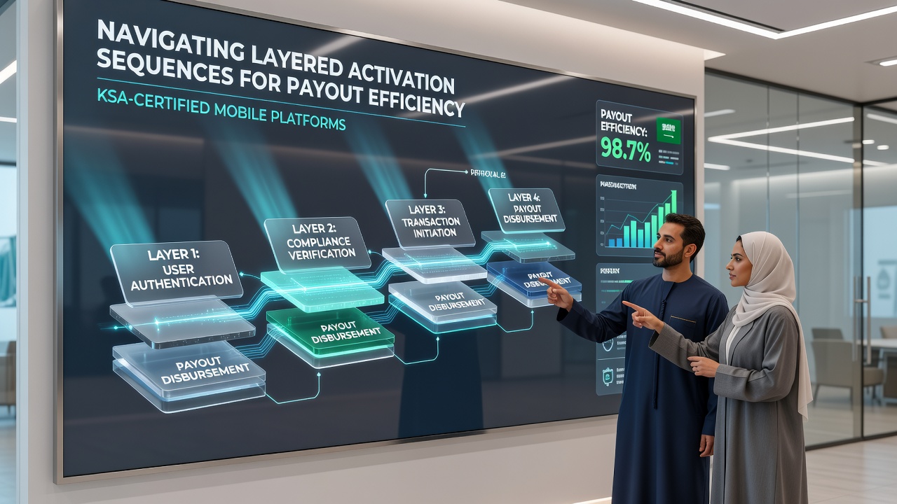 Diagram van payout-stromen in KSA-gelicentieerde mobiele apps