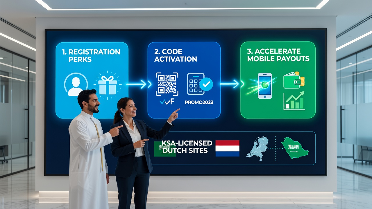 Illustratie van mobiele casino-interface met bonussequenties en uitbetalingsopties bij Nederlandse sites