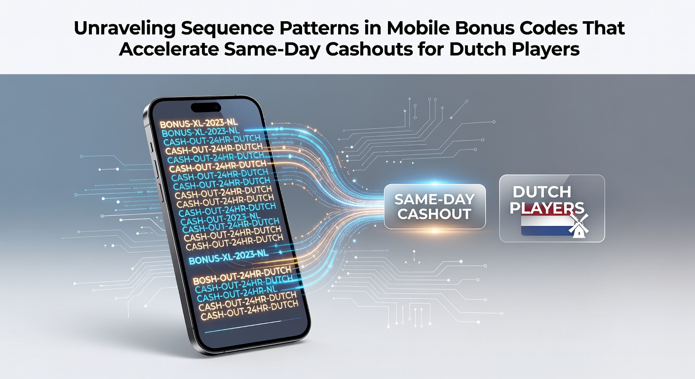 Analyse van mobiele bonuscodepatronen en cashout versnelling bij Nederlandse spelers
